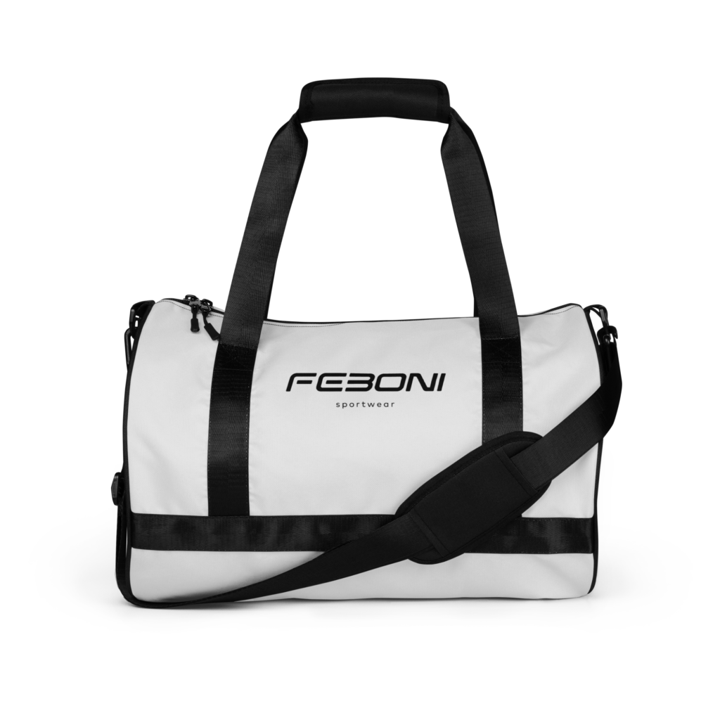Sac de sport gris neige