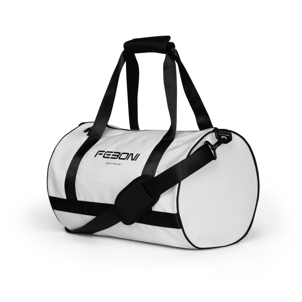 Sac de sport gris neige