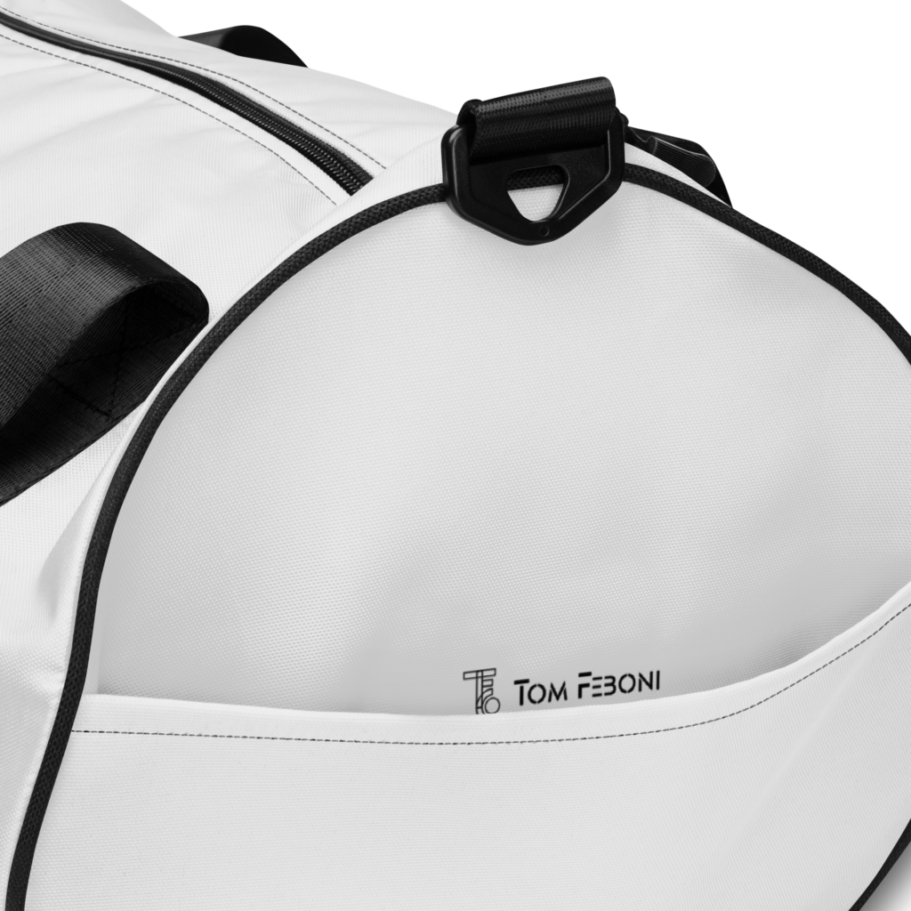 Sac de sport gris neige